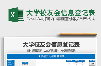 2025年大学校友会信息登记表