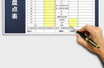 2025年现金盘点表