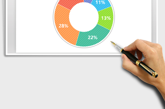 2025年糖果纸系列图表圆环图免费下载