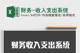 2025年财务-收入支出系统