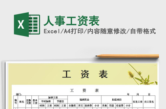 2025年人事工资表