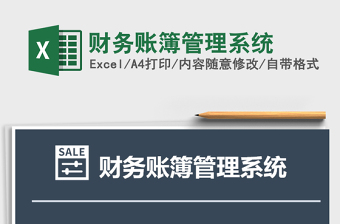 2025年财务账簿管理系统