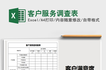 2025年客户服务调查表