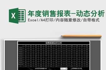 2025年年度销售报表-动态分析免费下载