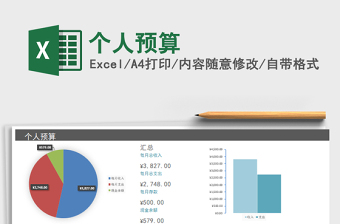 2025年个人预算免费下载
