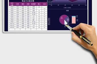 2025年收支日记流水账-图表分析免费下载