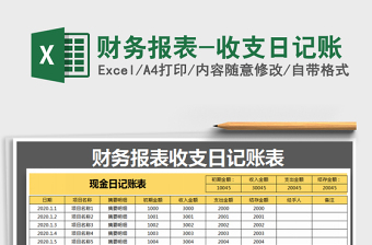 2025年财务报表-收支日记账