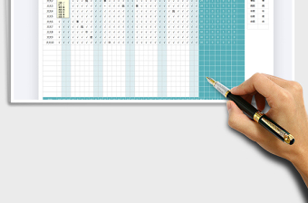 2025年考勤表-新年全自动考勤表