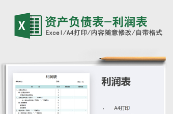 2025年资产负债表-利润表