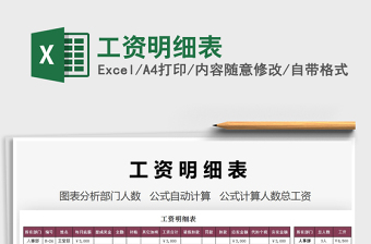 2025年工资明细表