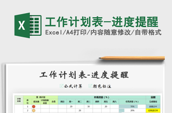 2025年工作计划表-进度提醒