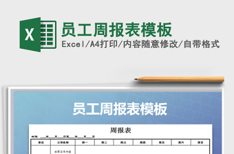 2025年员工周报表模板免费下载