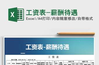 2025年工资表-薪酬待遇