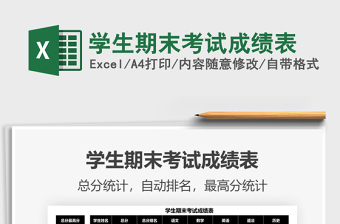 2025年学生期末考试成绩表