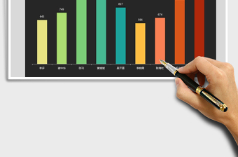 2024年柱形图通用模板exce表格