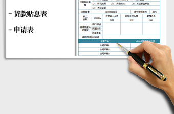 2025年单位申请贷款贴息表