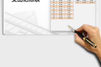 2025年财务费用收入支出记账表