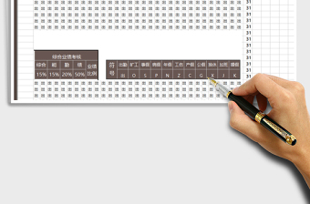 2025年全自动考勤表-绩效考核