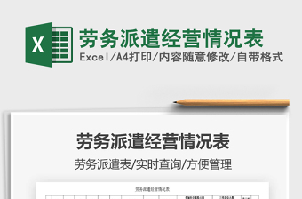 2025年劳务派遣经营情况表