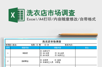 2025年洗衣店市场调查
