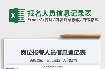 2025年报名人员信息记录表