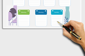 2025年一周计划表便签