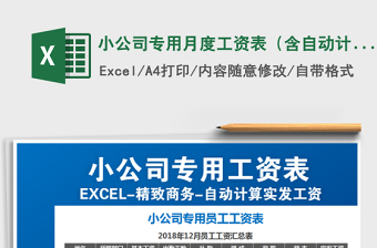 2025年小公司专用月度工资表（含自动计算）免费下载