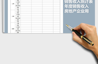 2025年年度销售收入统计表免费下载