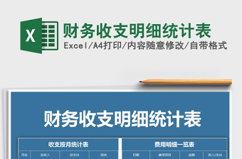 2025年财务收支明细统计表免费下载