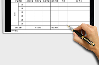 2025年采购供应商评鉴表免费下载