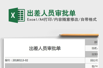 2025年出差人员审批单免费下载