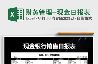 2025年财务管理-现金日报表