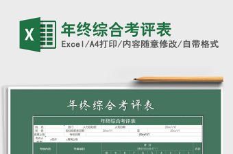 2025年年终综合考评表