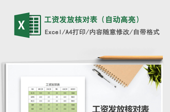 2025年工资发放核对表（自动高亮）