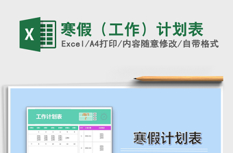 2025年寒假（工作）计划表