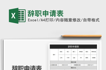 2025年辞职申请表