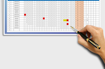 2025年考勤表-公式计算