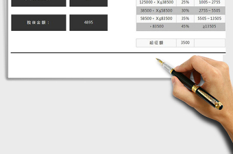 2025年个人所得税速算表免费下载