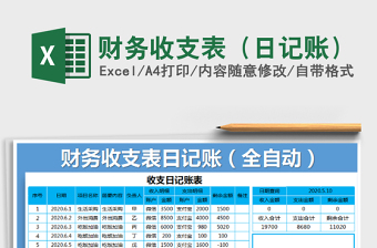 2025年财务收支表（日记账）