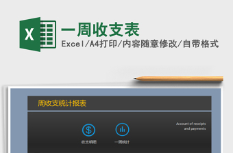 2025年一周收支表免费下载