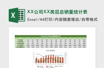 2025年XX公司XX类目总销量统计表
