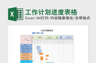 2025年工作计划进度表格