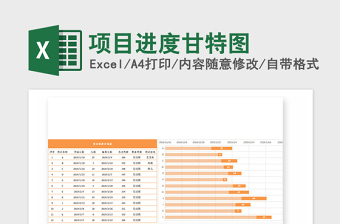 2025年项目进度甘特图