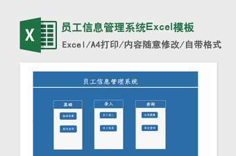 2025年员工信息管理系统Excel模板