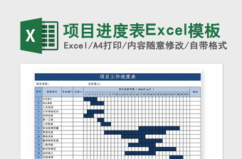 2025年项目进度表Excel模板