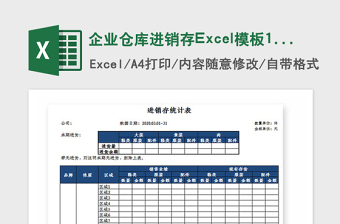 2025仓库收发存excel表格大全