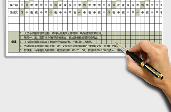 2025年人员排班表