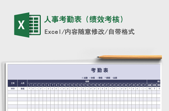 2025年人事考勤表（绩效考核）