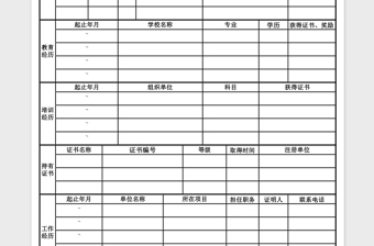 2024年应聘人员信息登记表面试录用审批表