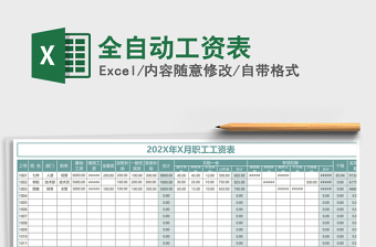 2025年全自动工资表